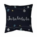 Begin Home Decor 26 x 26 in. Fa-La-La-La-La Song-Double Sided Print Indoor Pillow 5541-2626-HO4-1